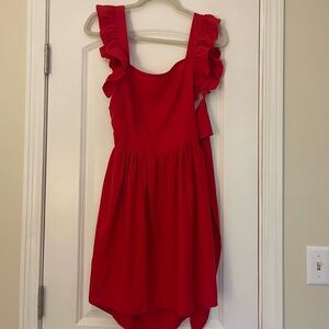 Red Ruffle Sleeve Dress
PERFECT FOR GAMEDAY OR BRUNCH!